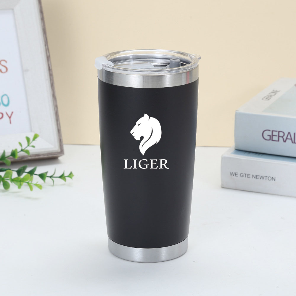 Coffee Tea Images - 20oz Stainless Steel Thermal Water Bottle
