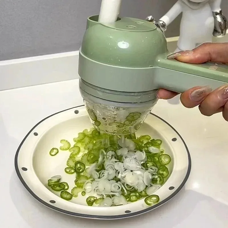 Burr Hand Grinder - Electric Vegetable Slicer Cutter USB Wireless
