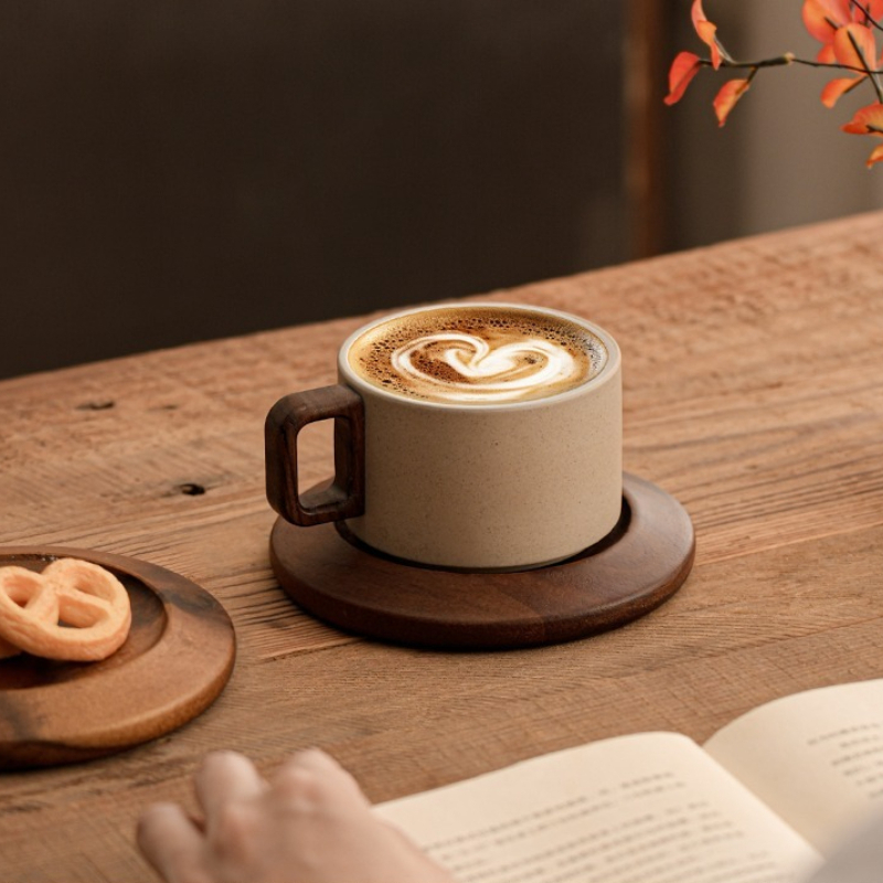 Ancient Style Clay Mug Flower  - Xbloom Coffee Tea ulasan dan harga