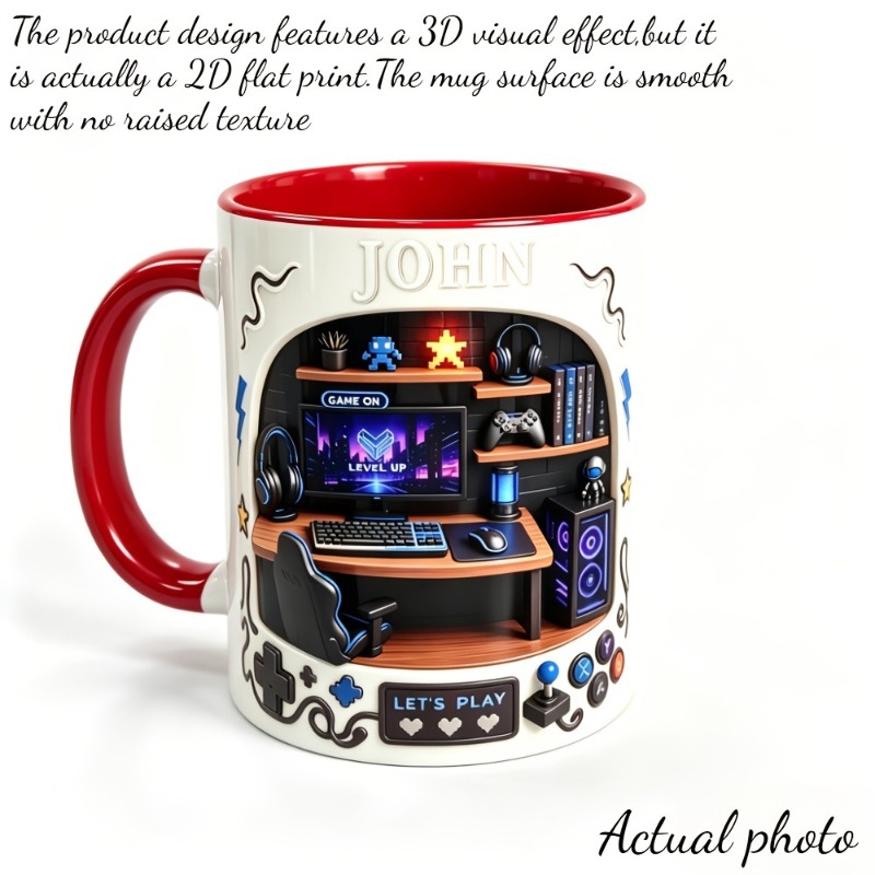 Esports Themed Mug with Cerami - Coffee Tea Name ulasan dan harga